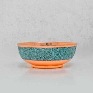 Turquoise Inlaid Bowl-Aghajani Handicrafts