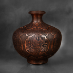 Pomegranate Engraved Vase-Aghajani Handicrafts