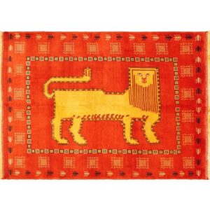 Khorasan Lion Rug-Aghajani Handicrafts